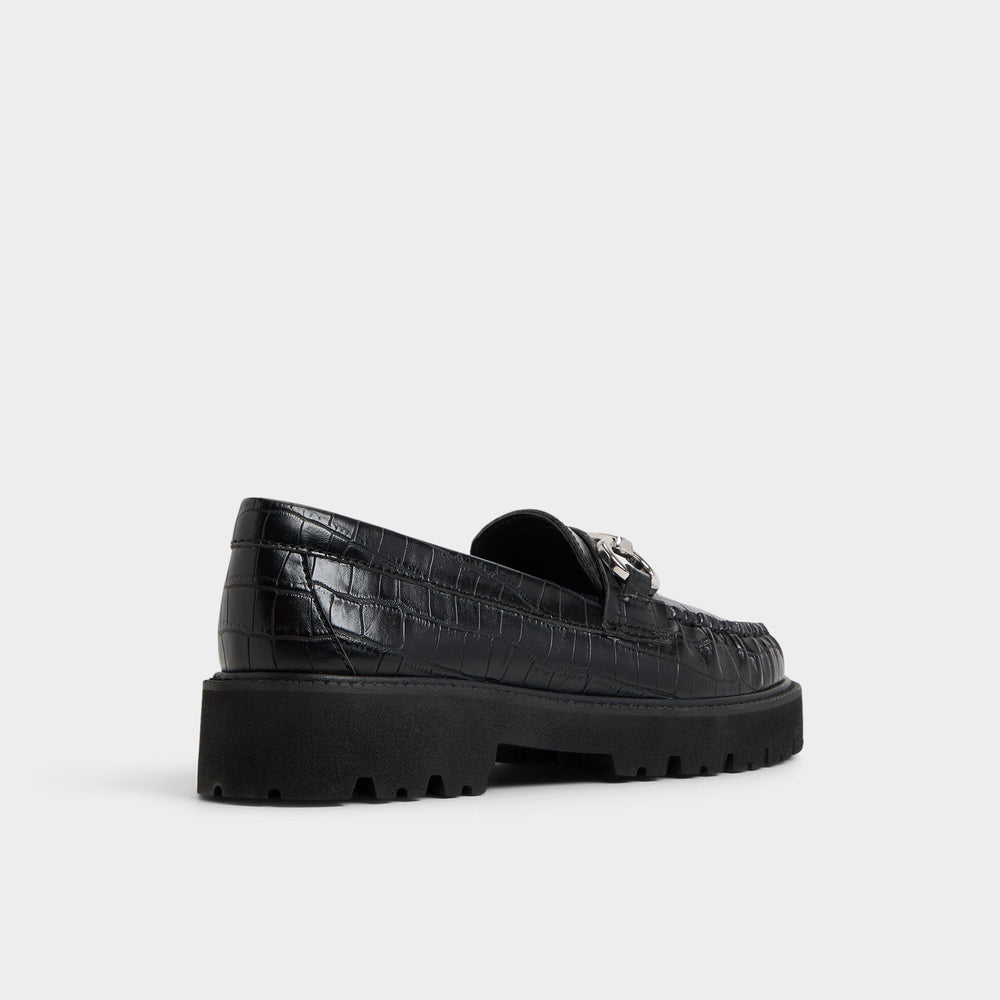 Danrose Black Women's Loafers & Oxfords - Loafer, Lug sole | Aldo outlet