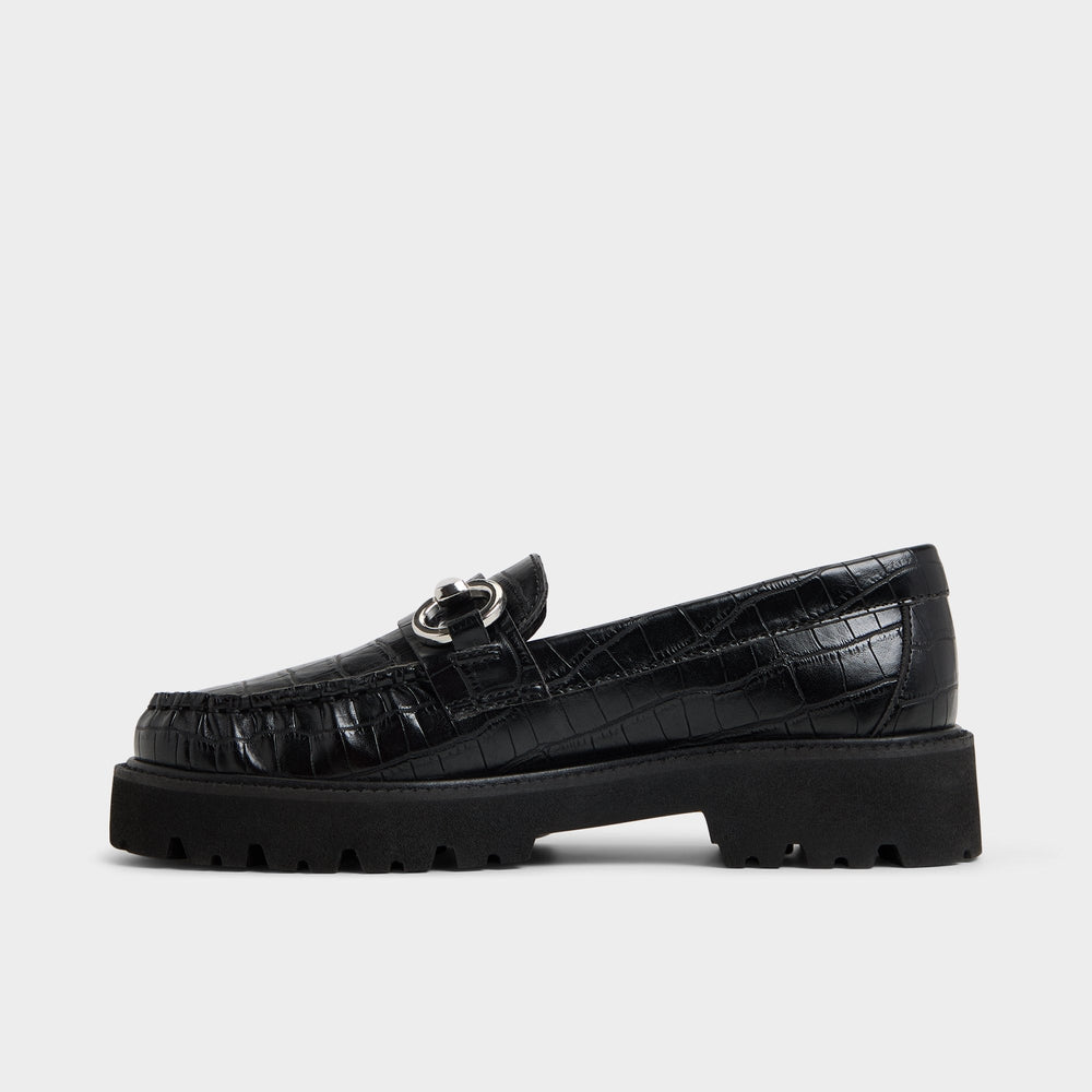 Danrose Black Women's Loafers & Oxfords - Loafer, Lug sole | Aldo outlet