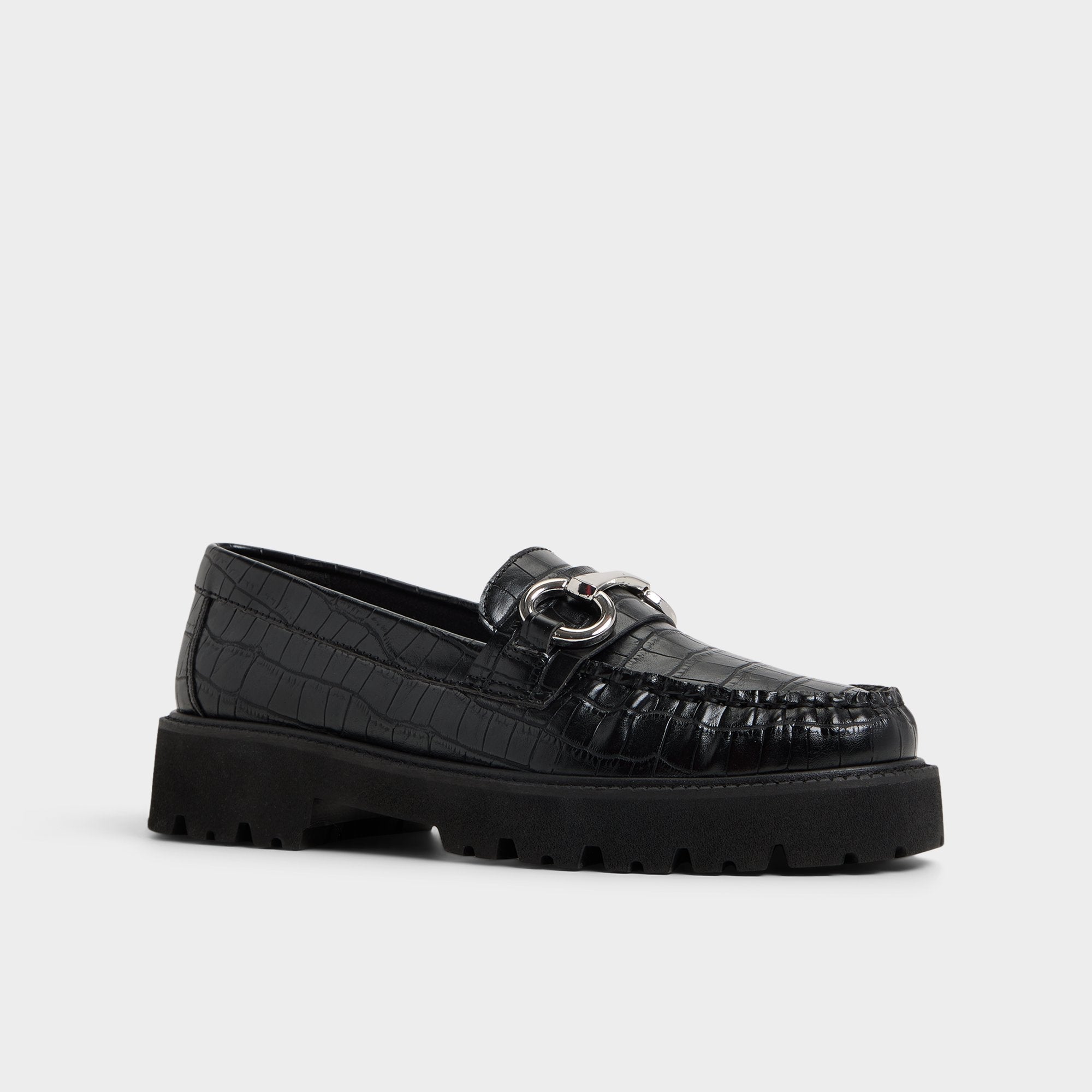 Danrose Black Women's Loafers & Oxfords - Loafer, Lug sole | Aldo outlet