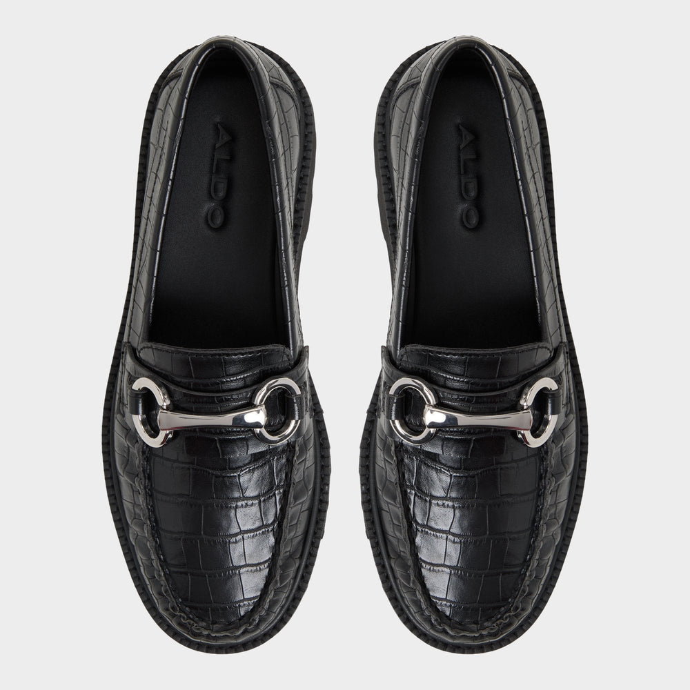 Danrose Black Women's Loafers & Oxfords - Loafer, Lug sole | Aldo outlet