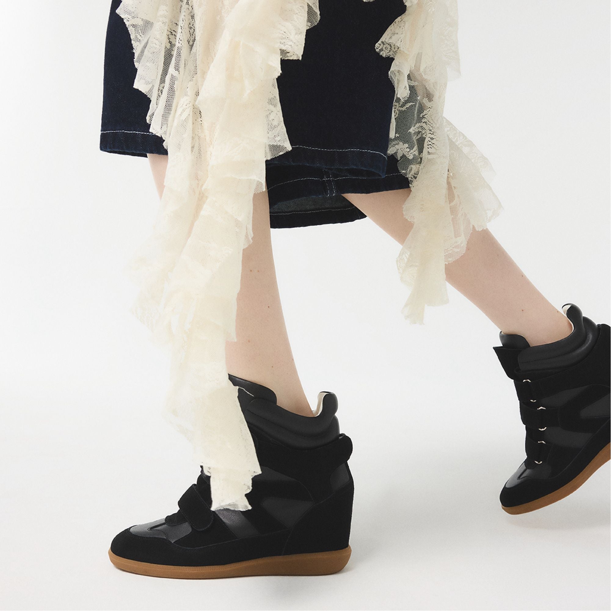 Bellissamo in Black - Wedge sneaker, Wedge heel | Aldo outlet