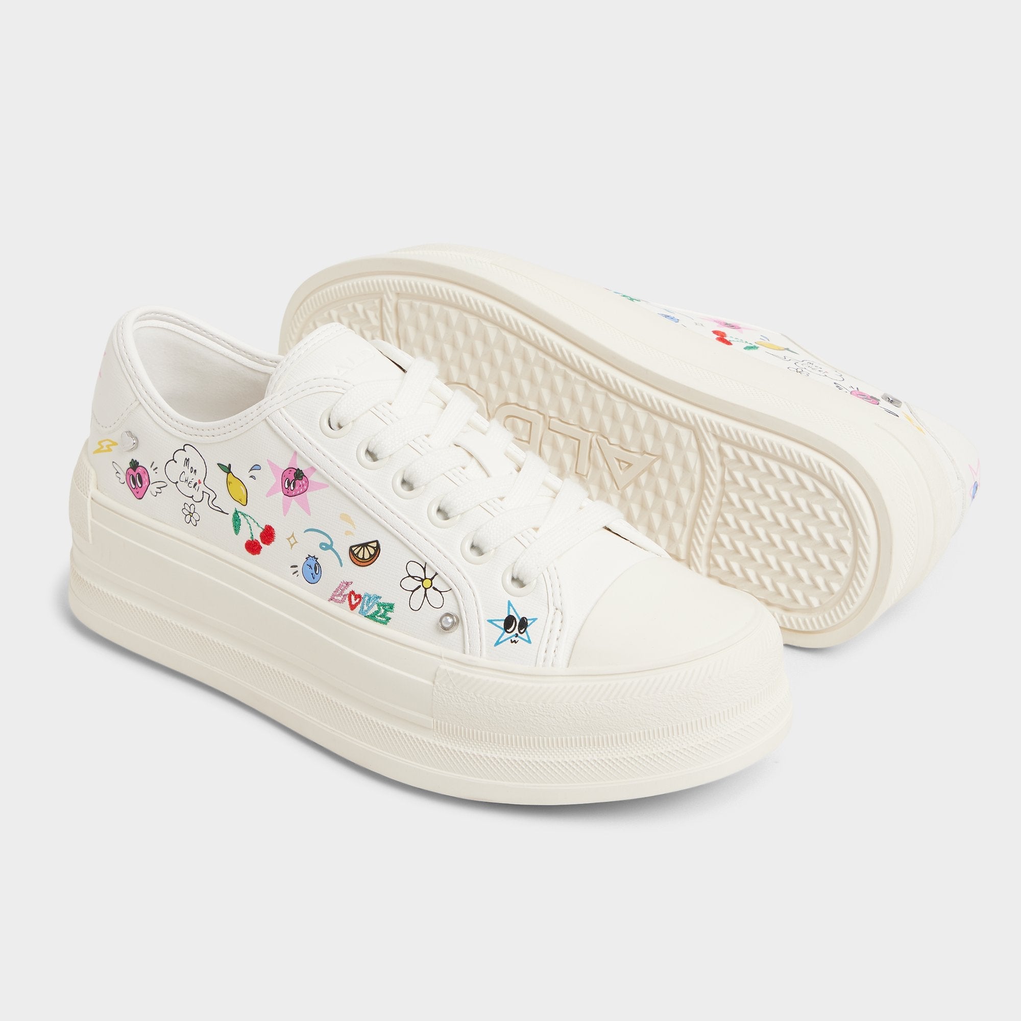 Rayes White/Multi Women's Low top sneakers - Sneaker, Platform | Aldo on sale