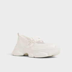 Aethera White Women's Platform and wedge sneakers - Mary Jane Sneakers, Jogger sole | Aldo sale