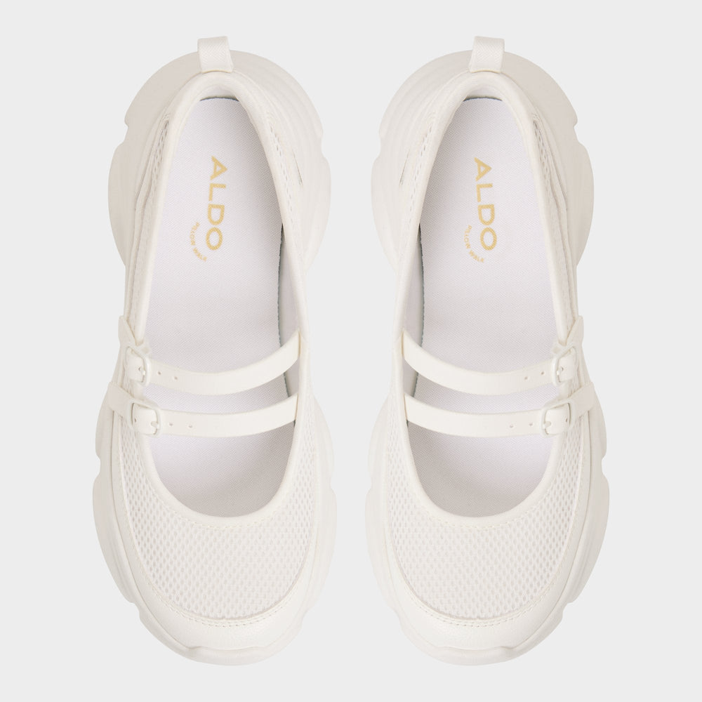 Aethera White Women's Platform and wedge sneakers - Mary Jane Sneakers, Jogger sole | Aldo sale