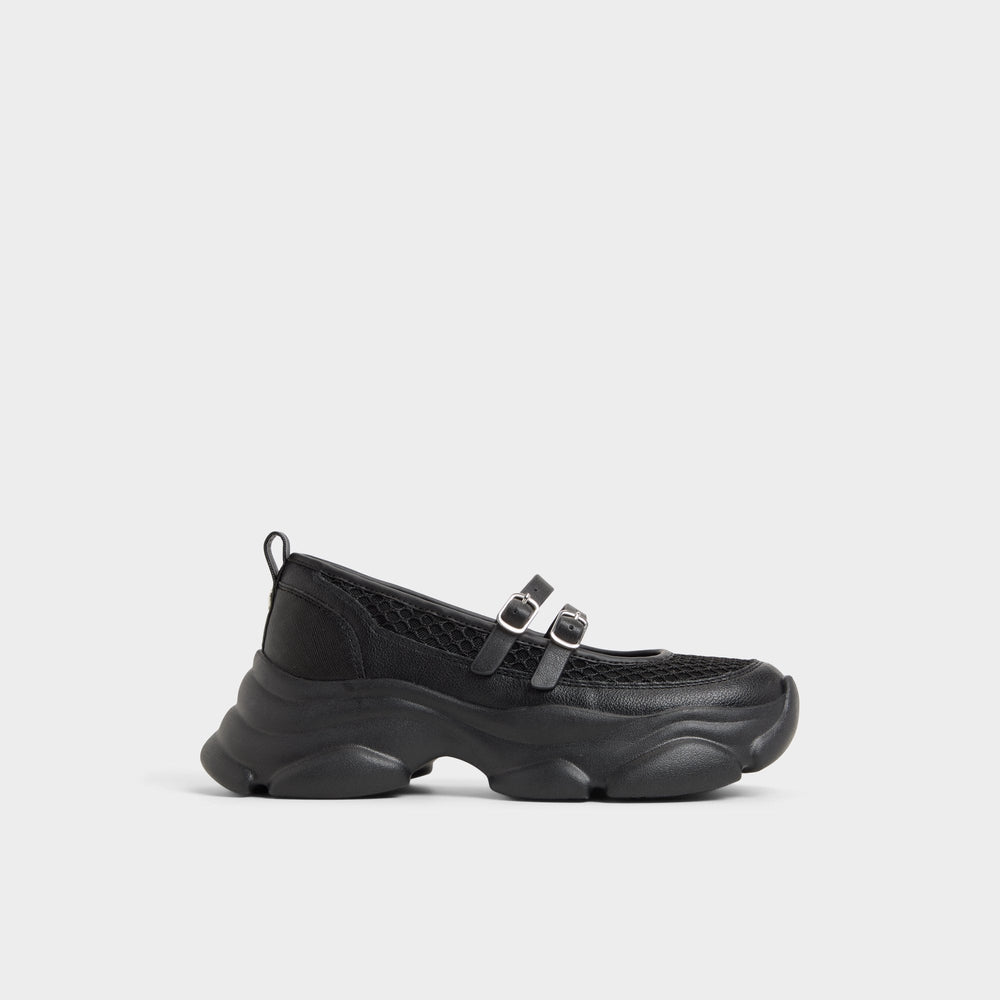 Aethera Black Women's Platform and wedge sneakers - Mary Jane Sneakers, Jogger sole | Aldo online