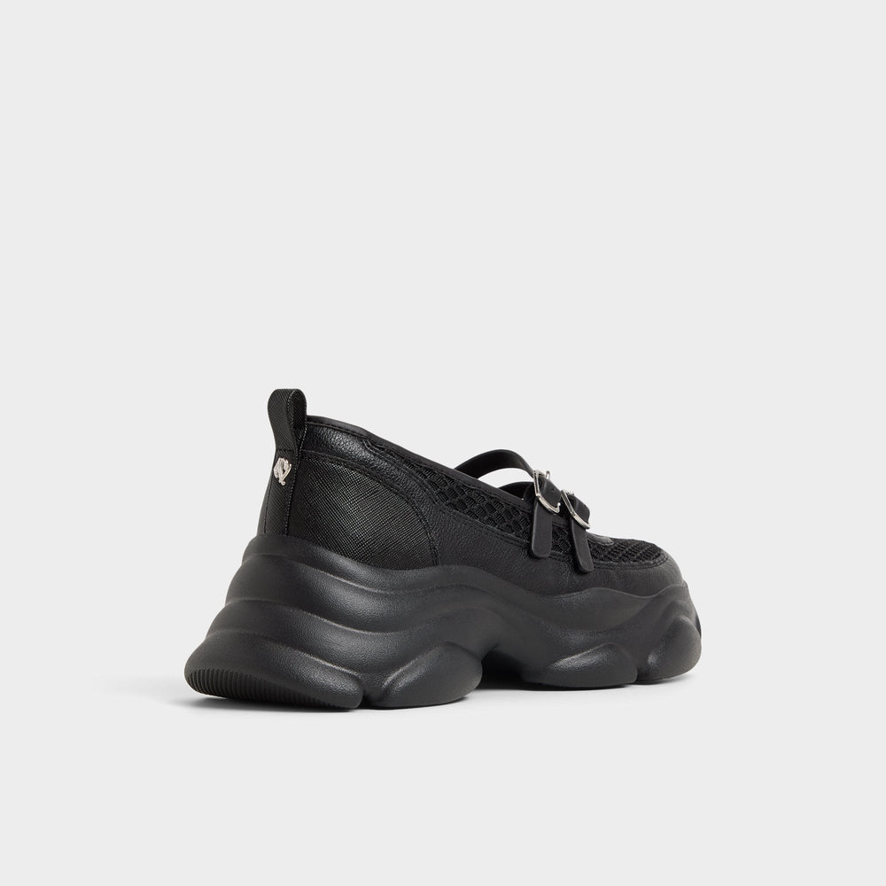 Aethera Black Women's Platform and wedge sneakers - Mary Jane Sneakers, Jogger sole | Aldo online