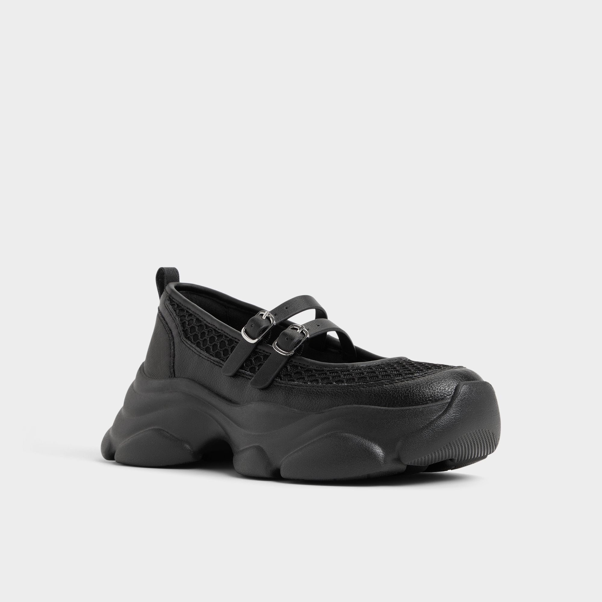 Aethera Black Women's Platform and wedge sneakers - Mary Jane Sneakers, Jogger sole | Aldo online