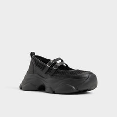 Aethera Black Women's Platform and wedge sneakers - Mary Jane Sneakers, Jogger sole | Aldo online