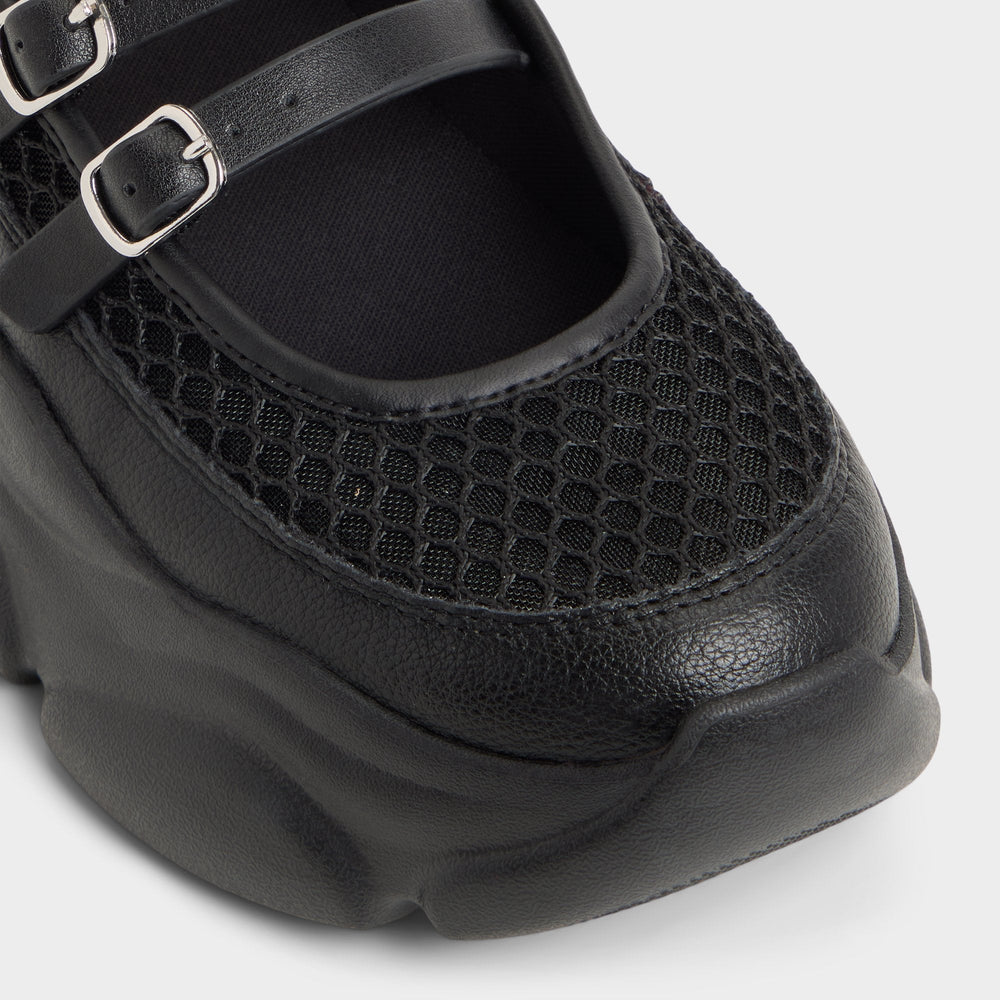 Aethera Black Women's Platform and wedge sneakers - Mary Jane Sneakers, Jogger sole | Aldo online