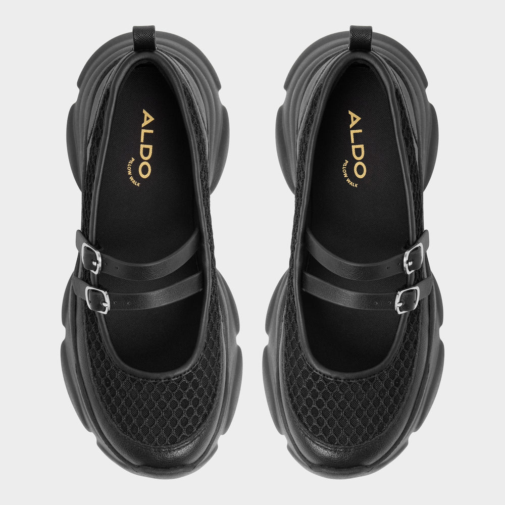 Aethera Black Women's Platform and wedge sneakers - Mary Jane Sneakers, Jogger sole | Aldo online