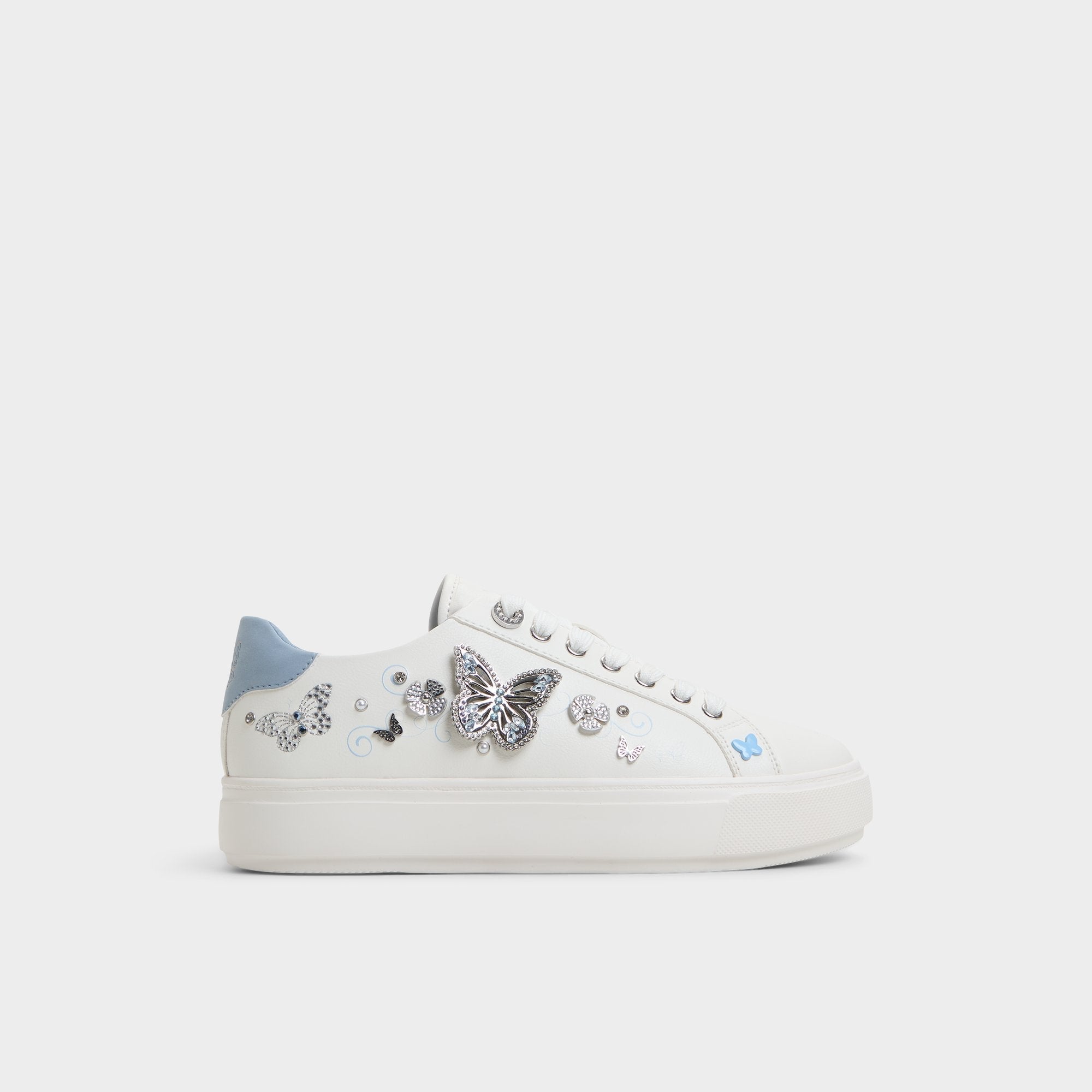 Saxony White/Multi Women's Platform and wedge sneakers - Low top sneaker | Aldo online
