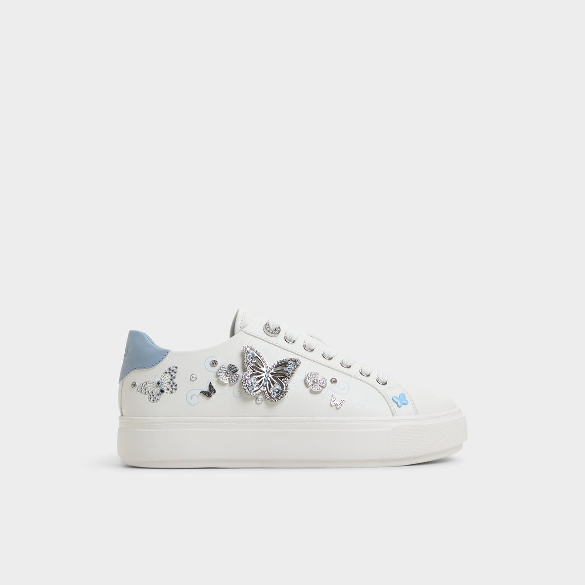 Saxony White/Multi Women's Platform and wedge sneakers - Low top sneaker | Aldo online