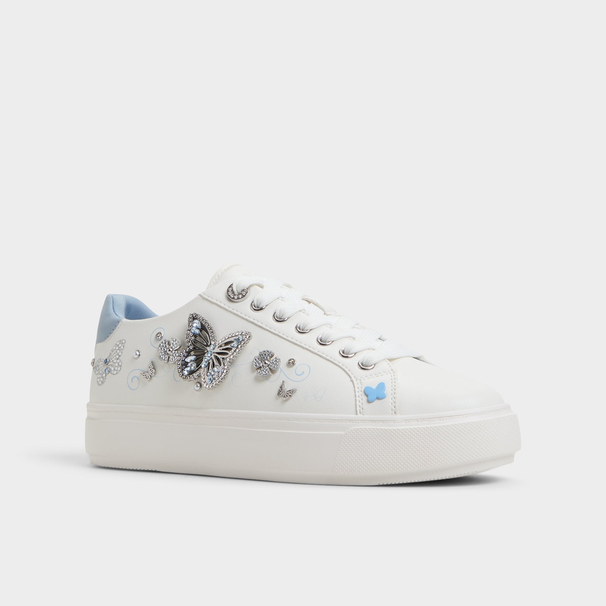 Saxony White/Multi Women's Platform and wedge sneakers - Low top sneaker | Aldo online