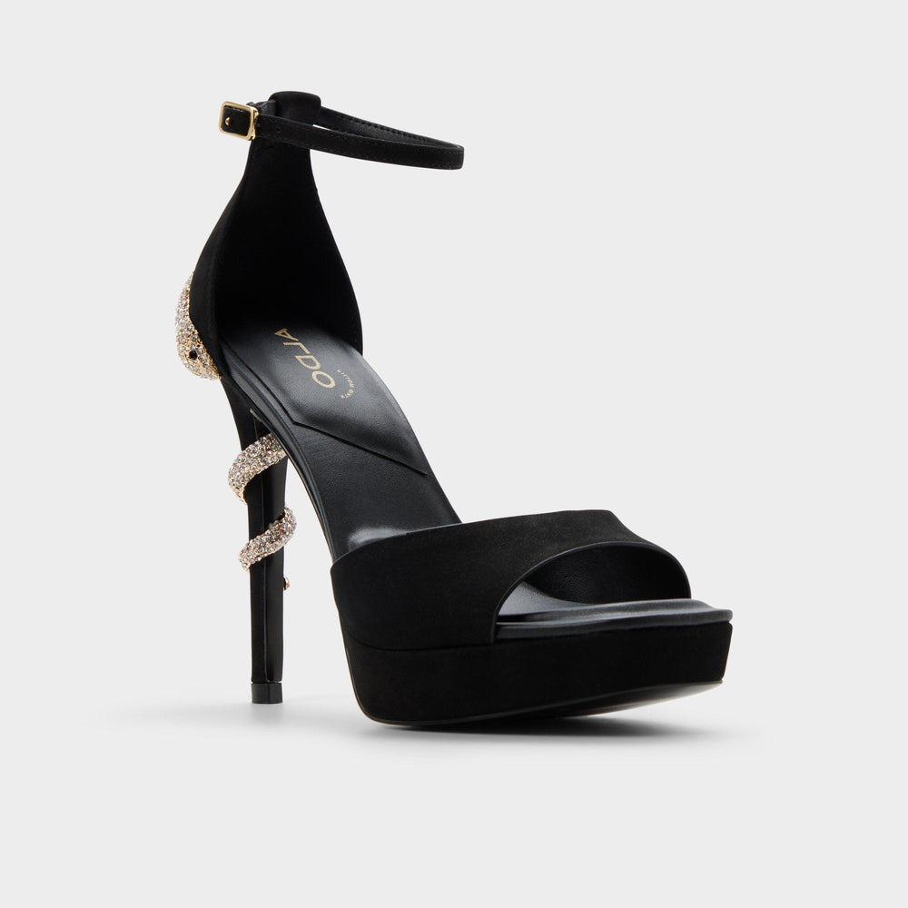 Medusa in Other Black 14266744 - Strappy heeled sandal, Platform | Aldo discount