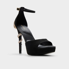 Medusa in Other Black 14266744 - Strappy heeled sandal, Platform | Aldo discount