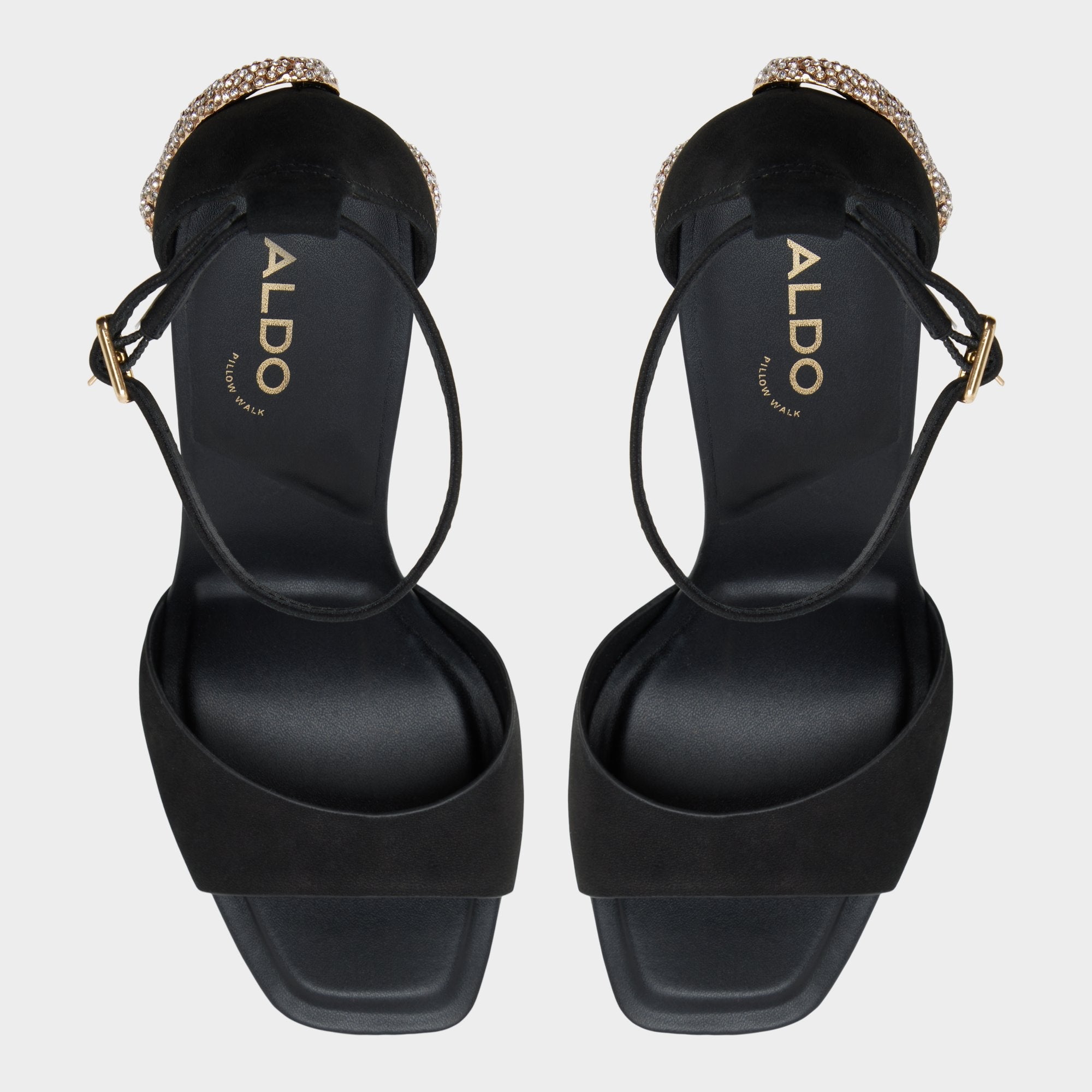 Medusa in Other Black 14266744 - Strappy heeled sandal, Platform | Aldo discount