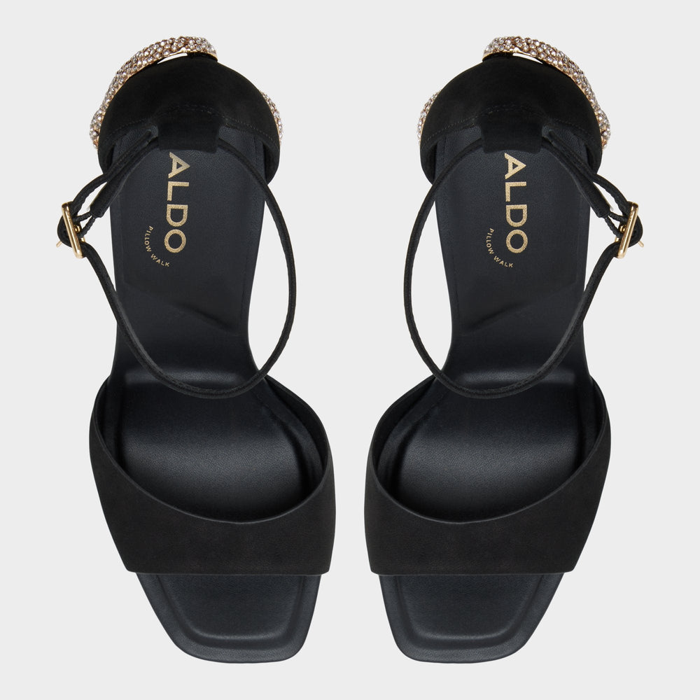 Medusa in Other Black 14266744 - Strappy heeled sandal, Platform | Aldo discount