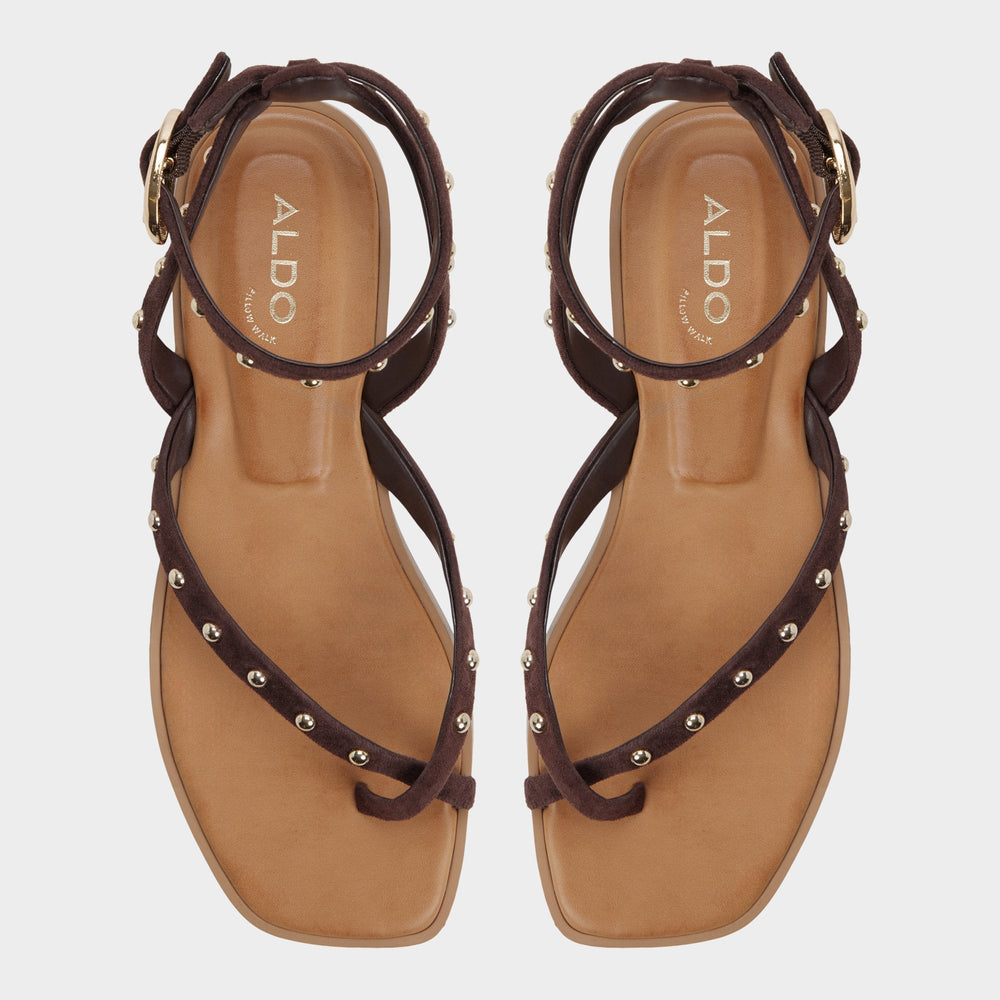 Daressi in Dark Brown - Flat sandal | Aldo discount