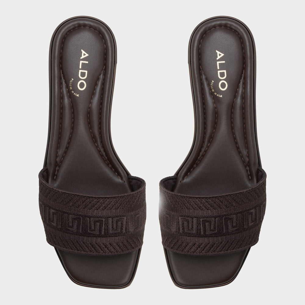 Oceania in Dark Brown 14298155 - Slide sandal | Aldo for sale