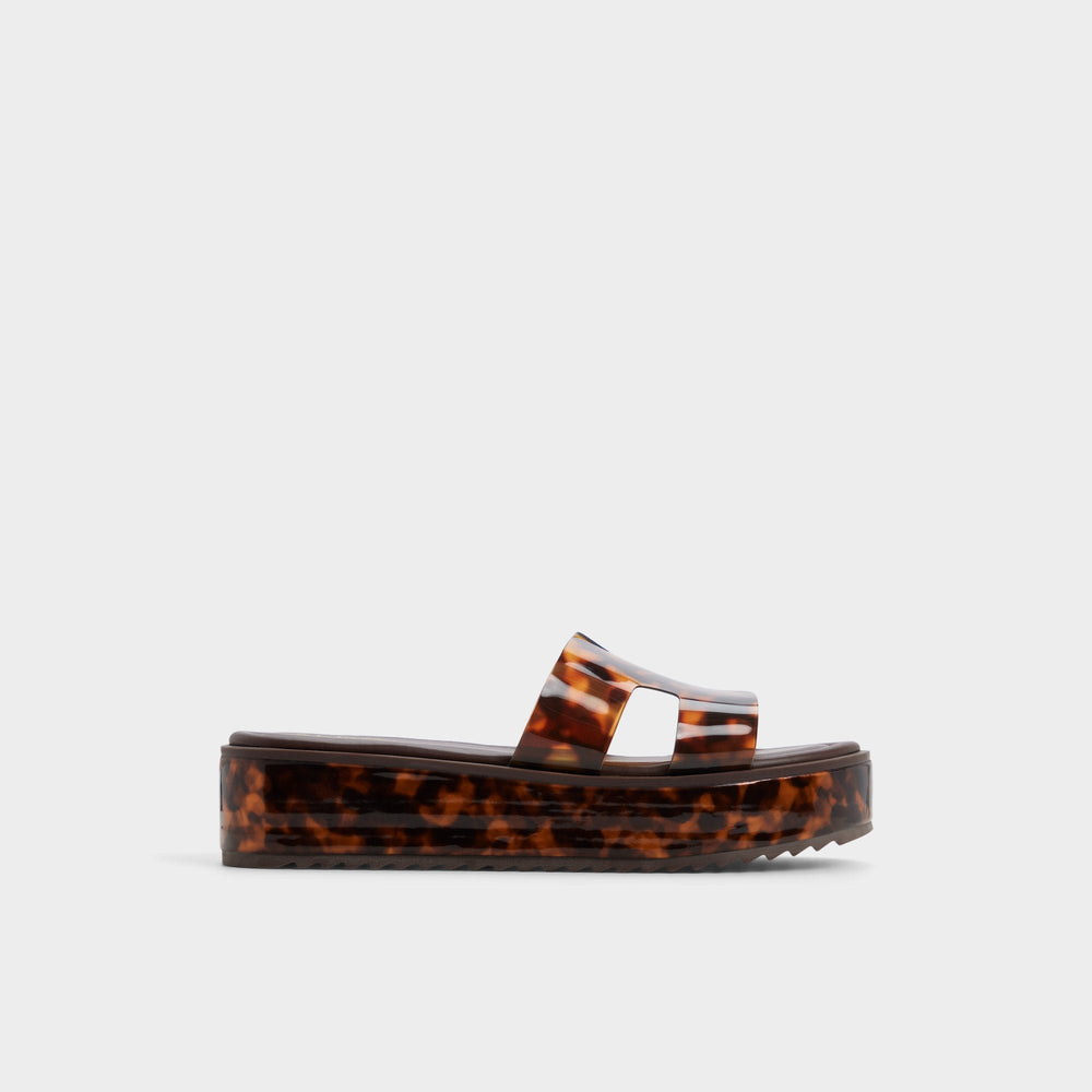 Anayelie in Open Brown - Slide sandal, Platform | Aldo discount