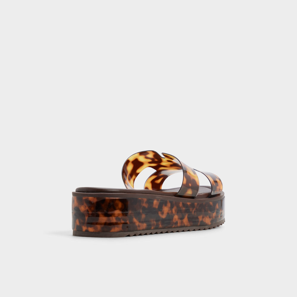 Anayelie in Open Brown - Slide sandal, Platform | Aldo discount