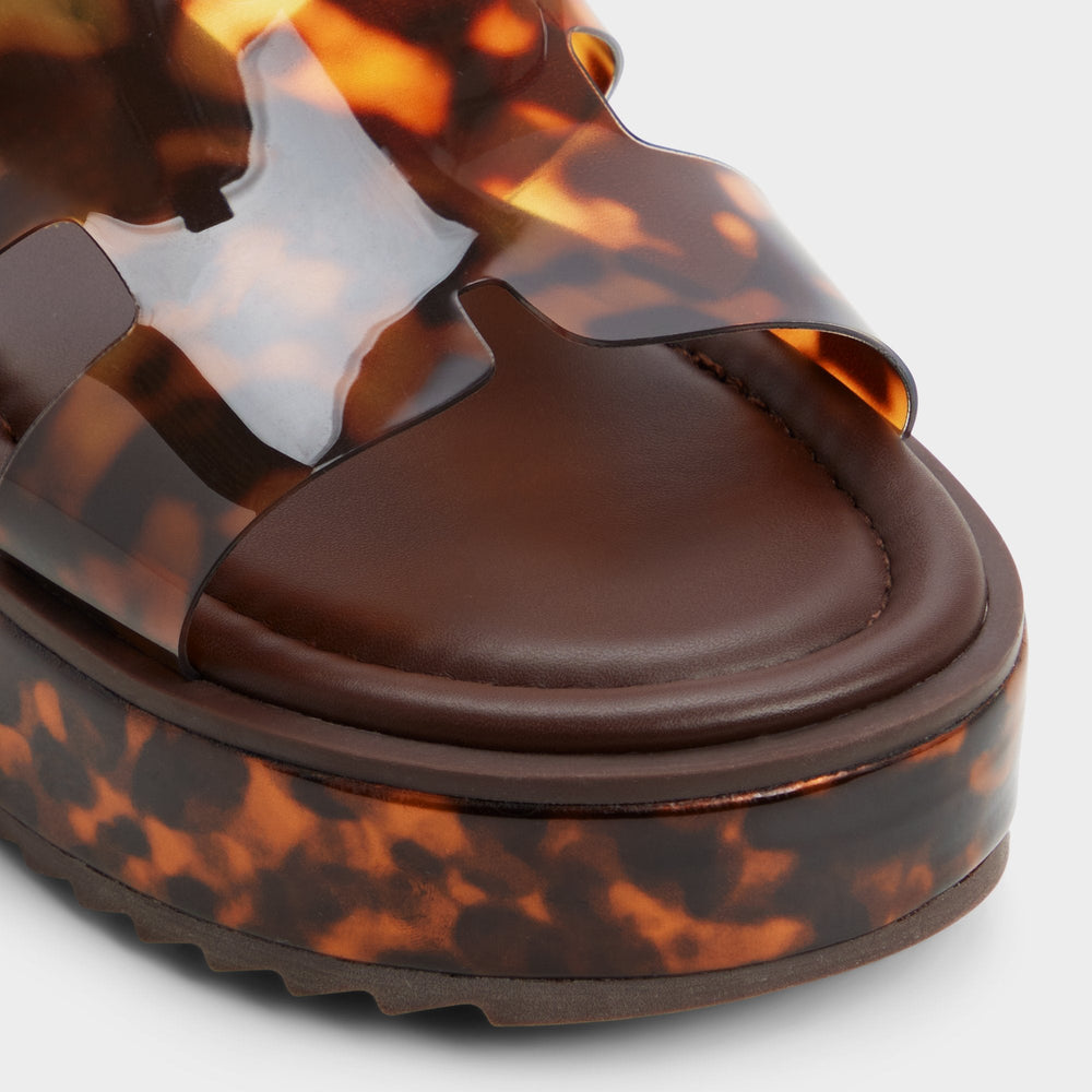 Anayelie in Open Brown - Slide sandal, Platform | Aldo discount