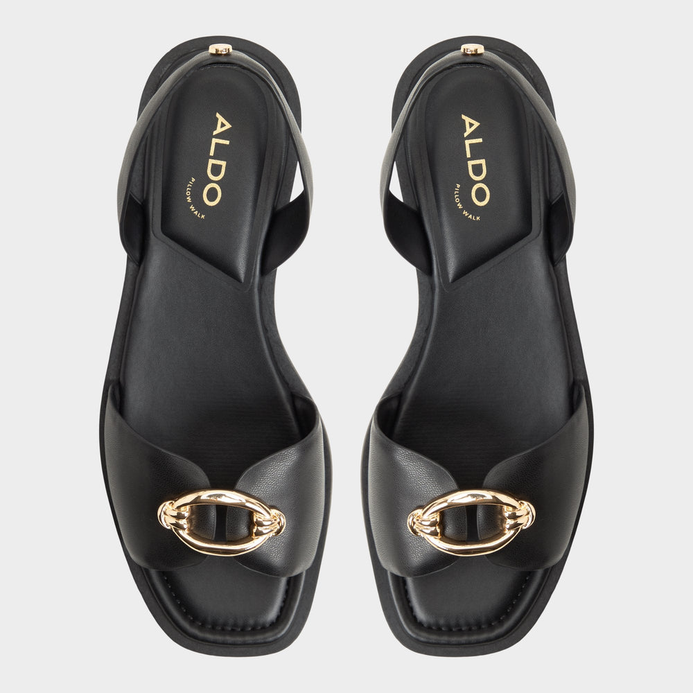 Calelian in Black - Flat sandal | Aldo outlet