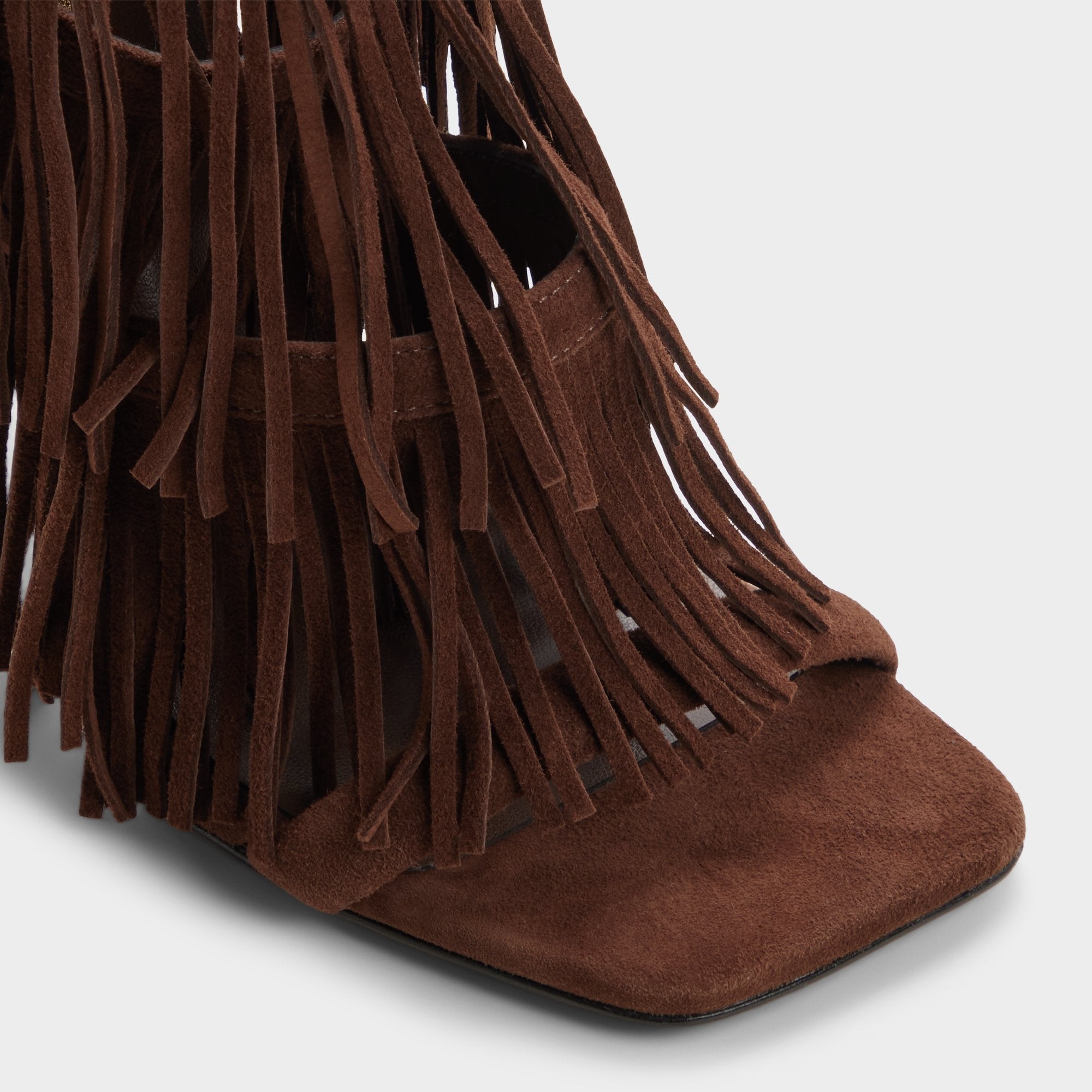 Nahana in Dark Brown - Strappy heeled sandal, Stiletto heel | Aldo sale