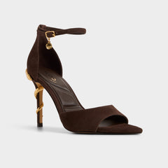 Medeza in Dark Brown - Strappy heeled sandal | Aldo for sale
