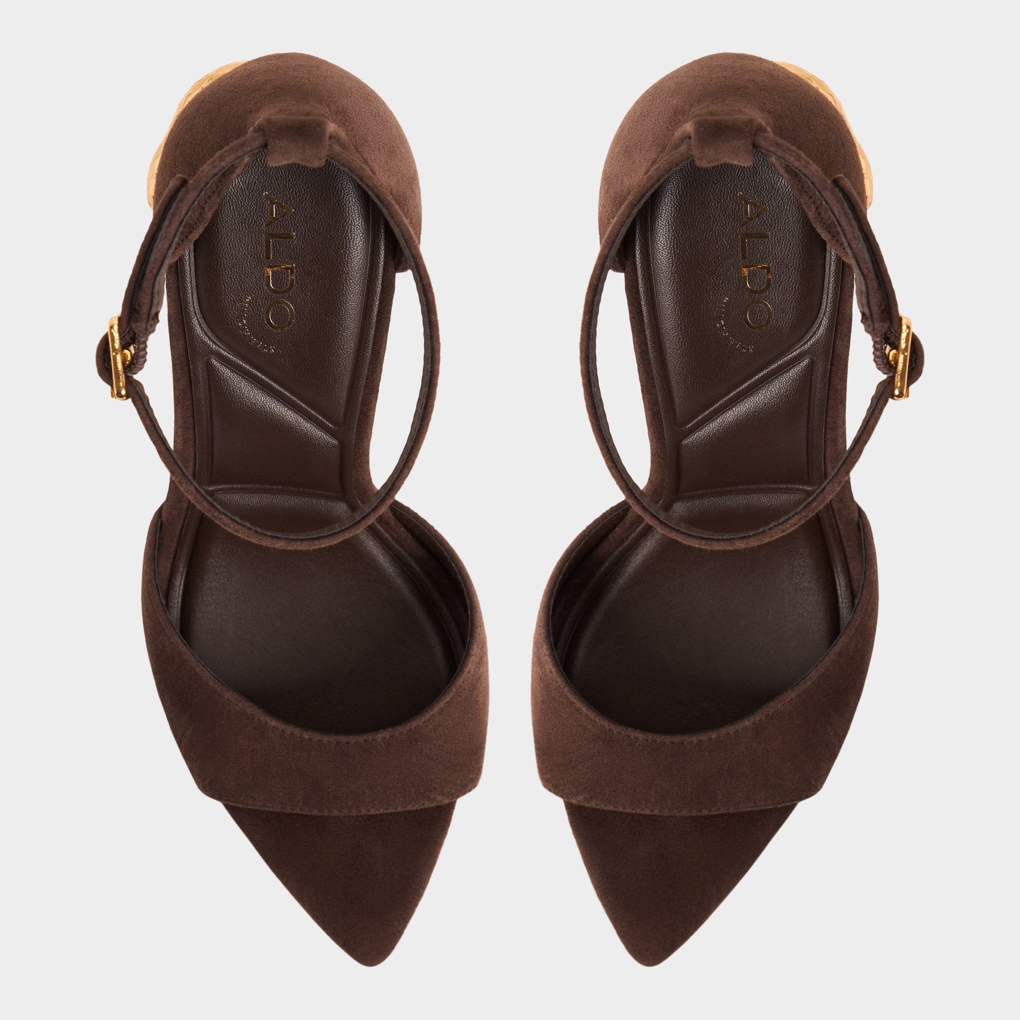 Medeza in Dark Brown - Strappy heeled sandal | Aldo for sale