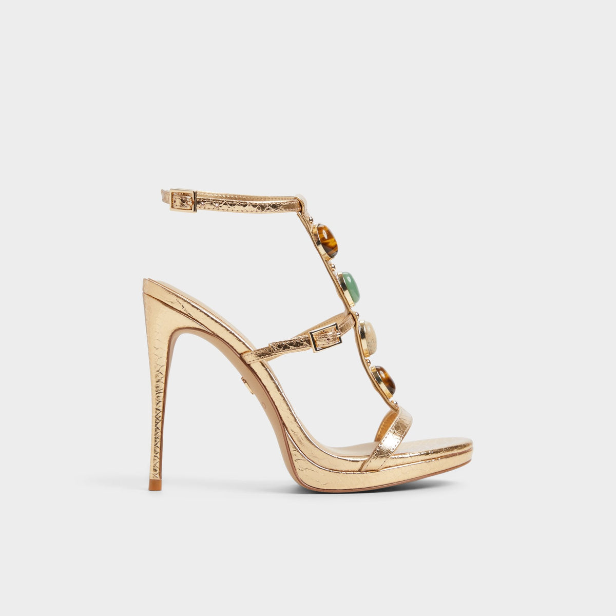 Opalia Gold Women's Strappy sandals - Strappy heeled sandal, Platform | Aldo discount