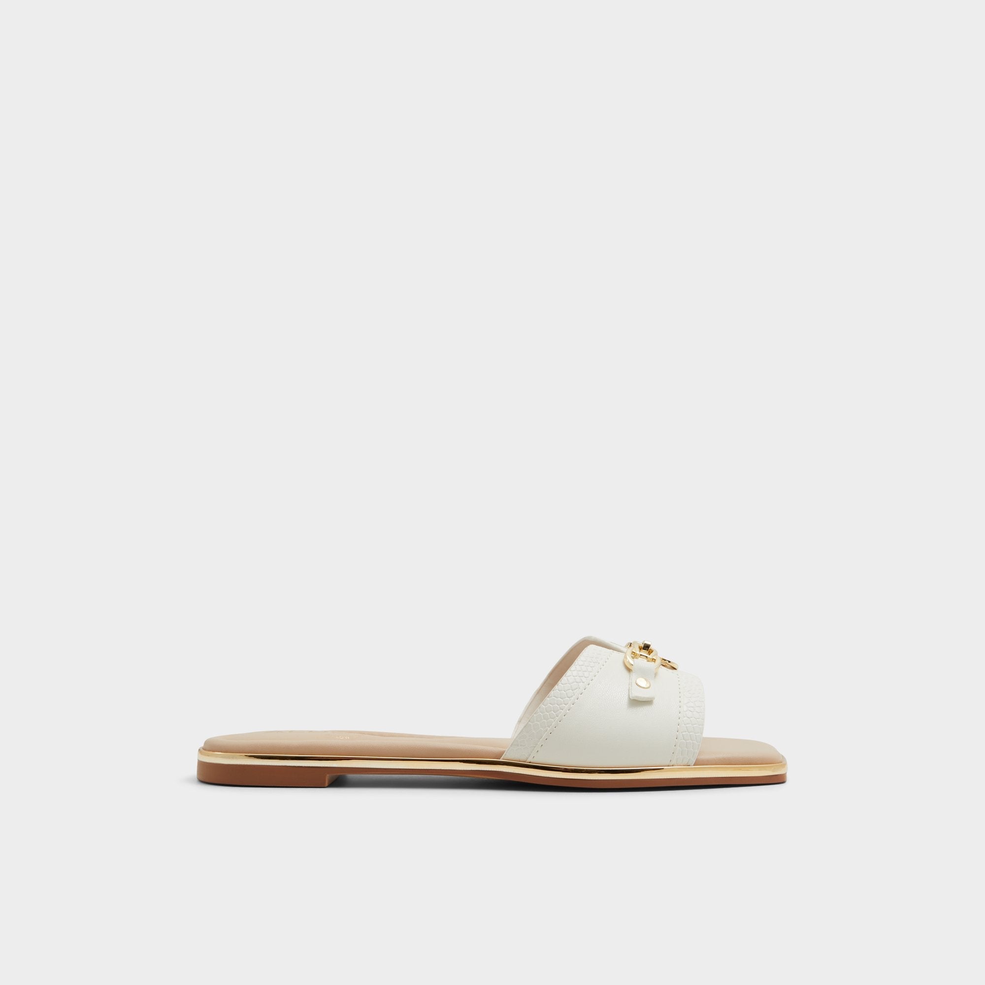 Alamassi Open White Women's Flats - Slide sandal | Aldo outlet