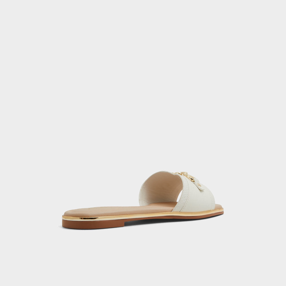 Alamassi Open White Women's Flats - Slide sandal | Aldo outlet