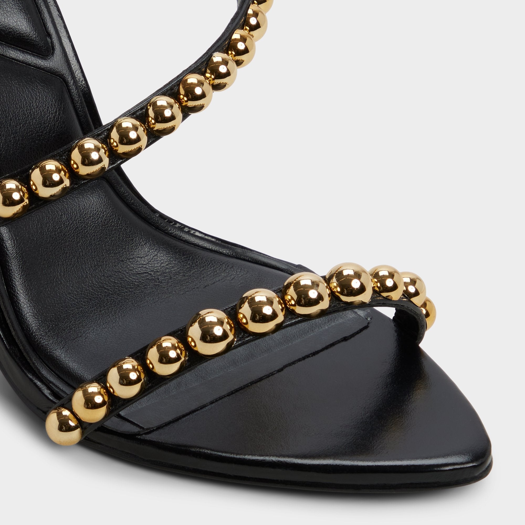 Attey in Black - Strappy heeled sandal, Stiletto heel | Aldo discount
