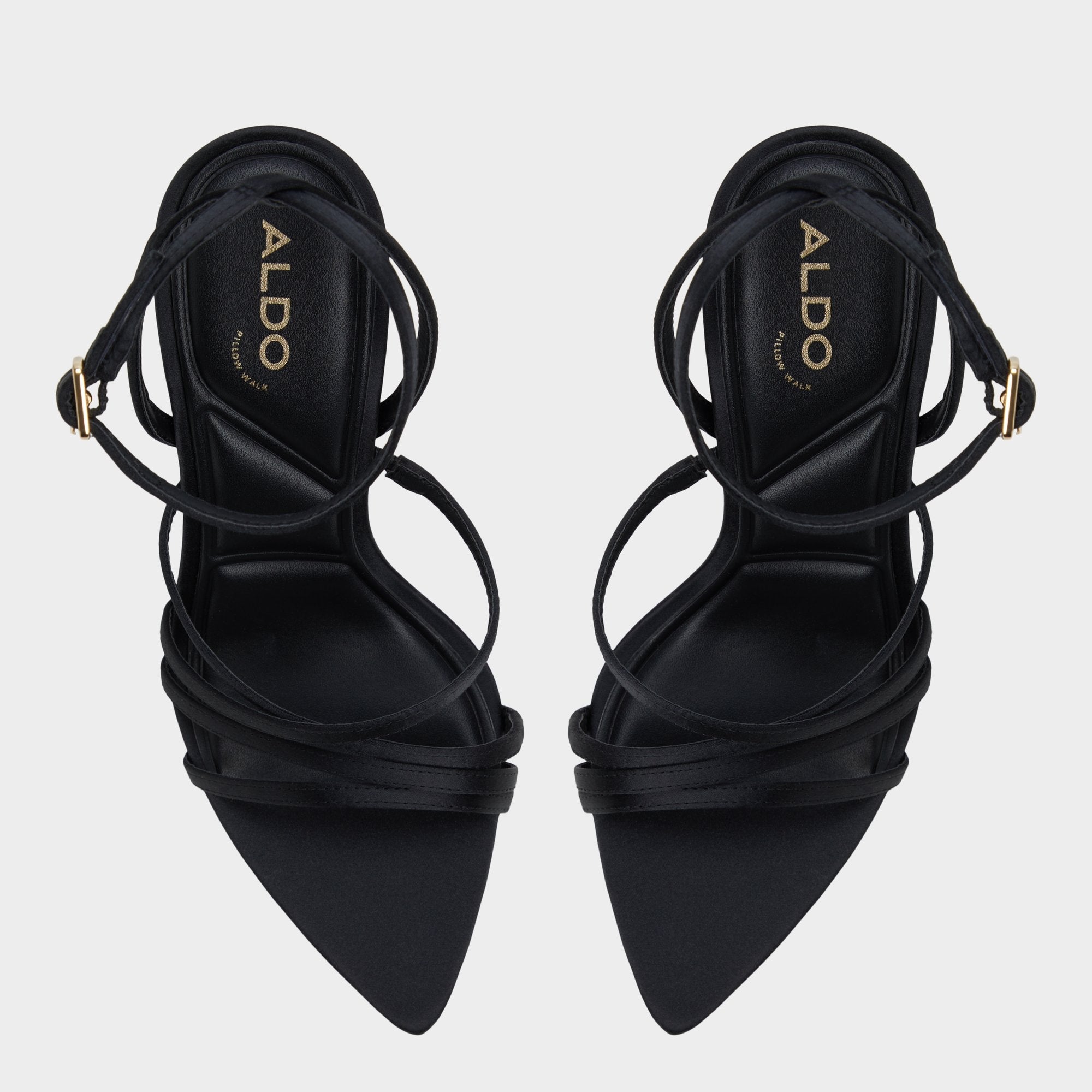 Solania Black Women's Strappy sandals - Strappy heeled sandal, Stiletto heel | Aldo outlet