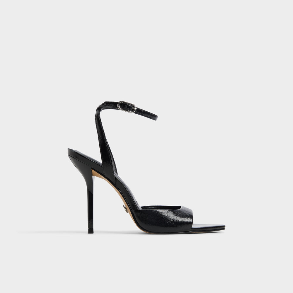 Forevermore Black Women's Strappy sandals - Strappy heeled sandal, Stiletto heel | Aldo sale