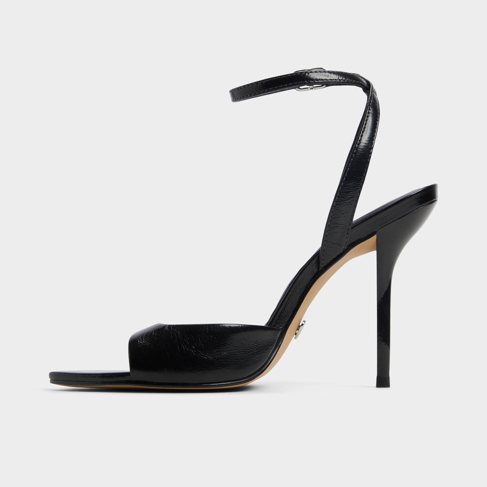 Forevermore Black Women's Strappy sandals - Strappy heeled sandal, Stiletto heel | Aldo sale