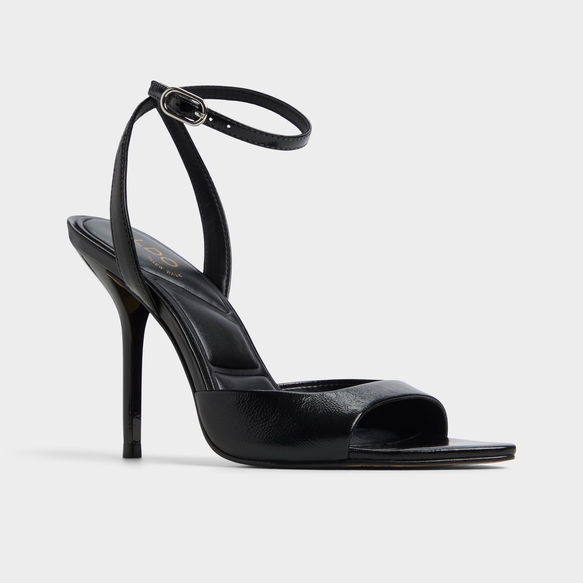 Forevermore Black Women's Strappy sandals - Strappy heeled sandal, Stiletto heel | Aldo sale