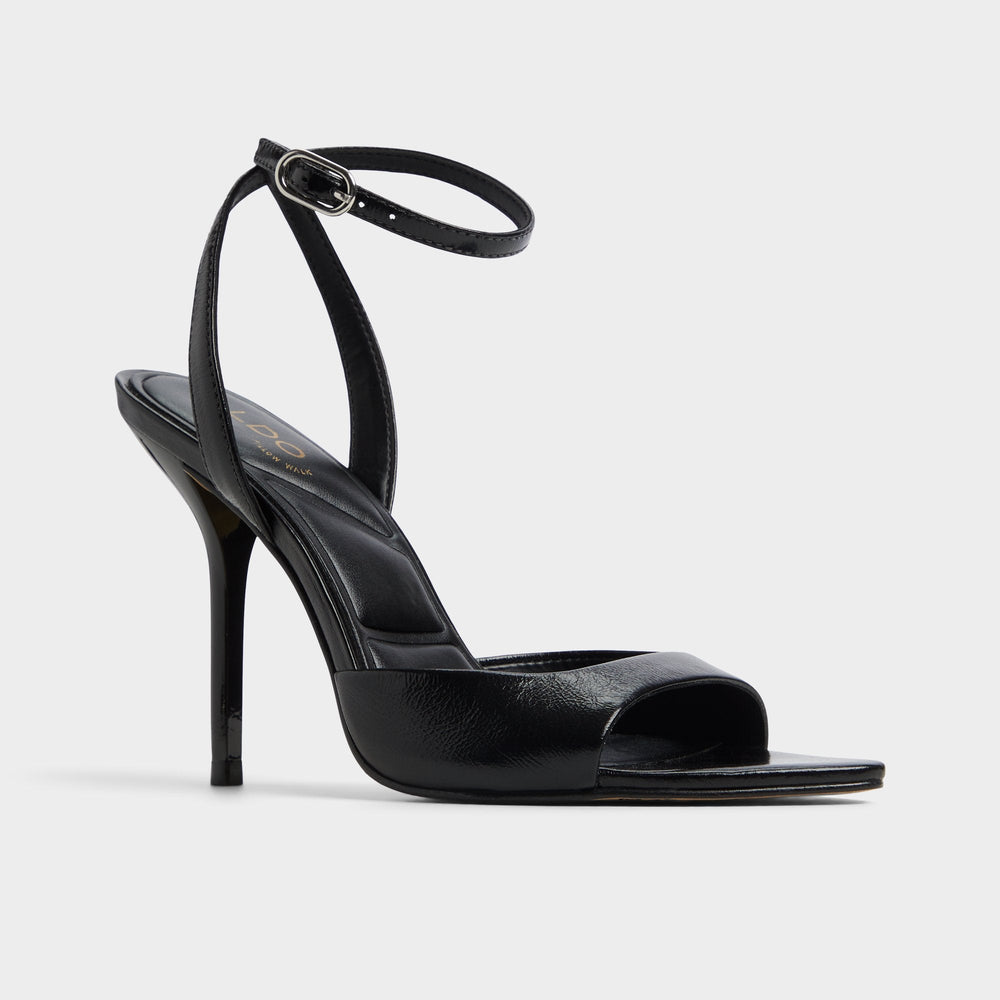 Forevermore Black Women's Strappy sandals - Strappy heeled sandal, Stiletto heel | Aldo sale