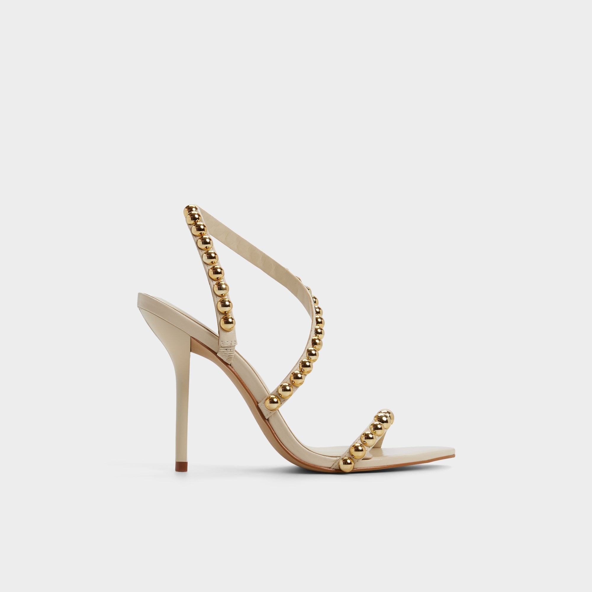 Attey in Cream - Strappy heeled sandal, Stiletto heel | Aldo discount
