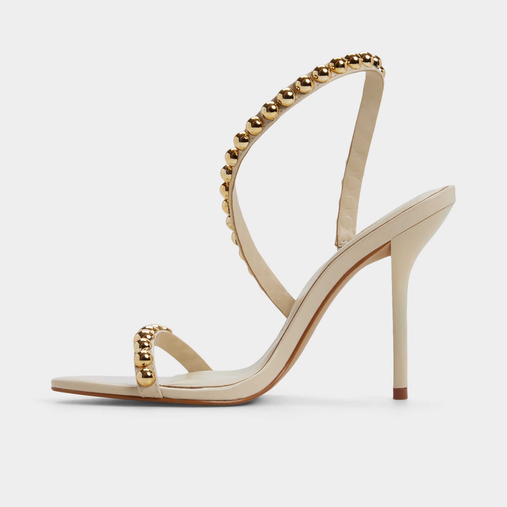 Attey in Cream - Strappy heeled sandal, Stiletto heel | Aldo discount