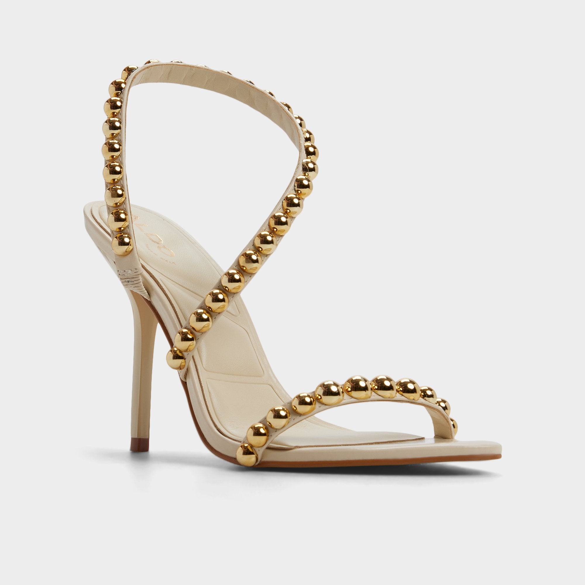 Attey in Cream - Strappy heeled sandal, Stiletto heel | Aldo discount