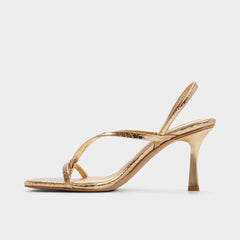 Riva in Gold 14213553 - Sling back heeled sandal, Stiletto heel | Aldo sale