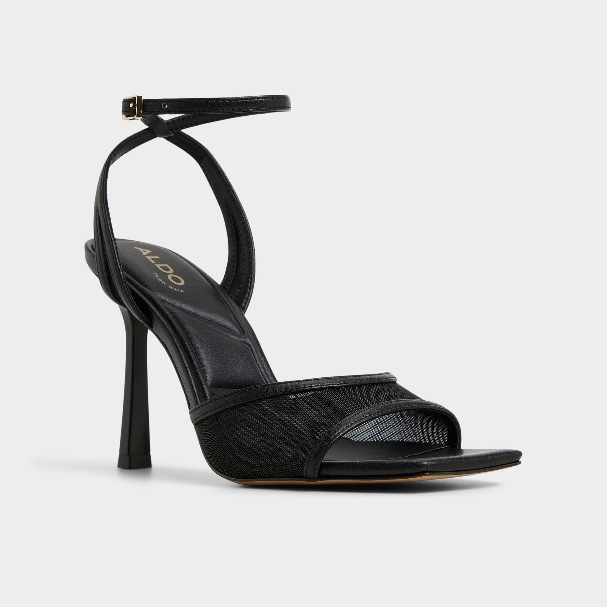 Sharra in Black 14119591 - Strappy heeled sandal, Stiletto heel | Aldo for sale