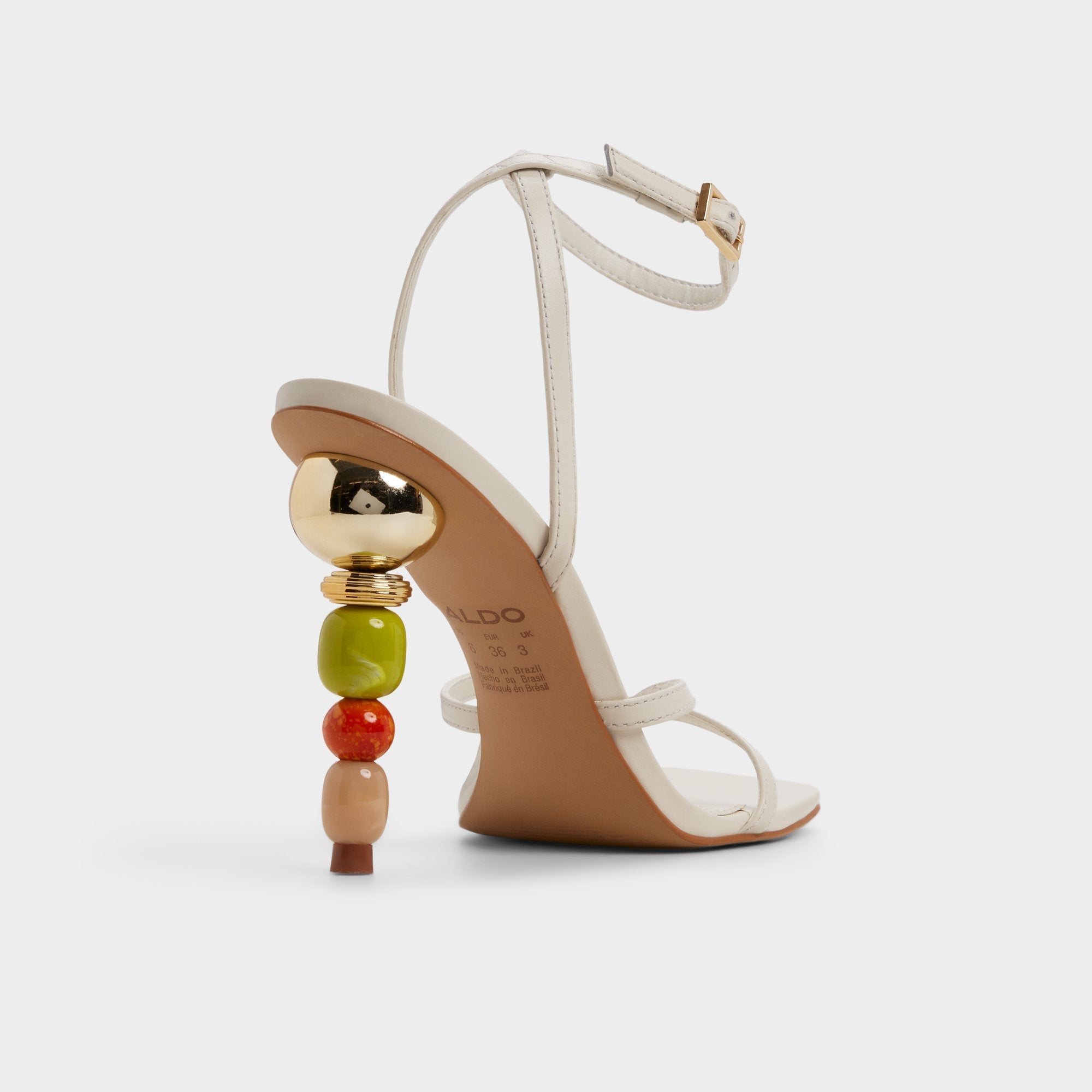Beachglass in White Bone - Strappy heeled sandal | Aldo discount