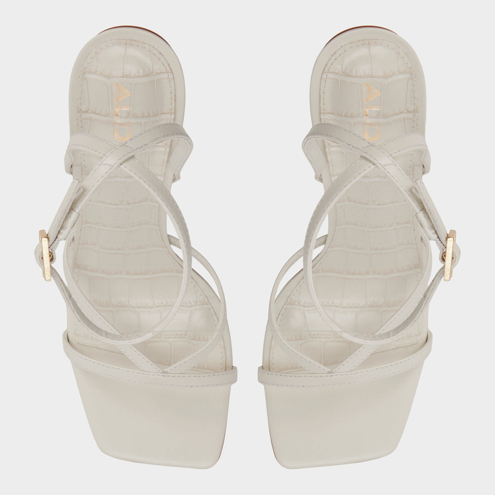 Beachglass in White Bone - Strappy heeled sandal | Aldo discount