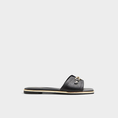 Alamassi Black Women's Flats - Slide sandal | Aldo sale