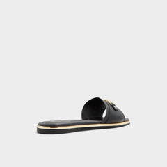 Alamassi Black Women's Flats - Slide sandal | Aldo sale