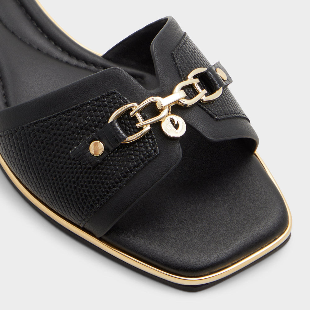 Alamassi Black Women's Flats - Slide sandal | Aldo sale