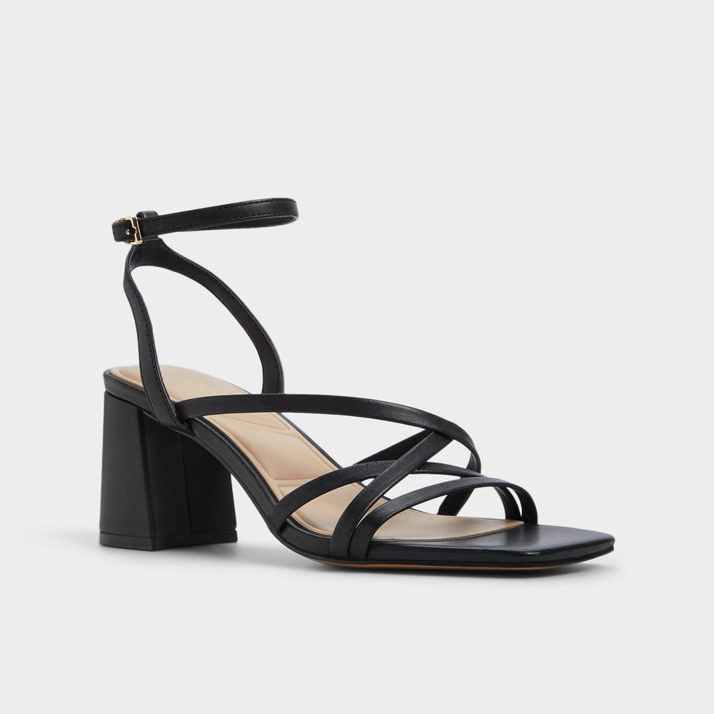 Esther Black Women's Block heels - Strappy heeled sandal, Block heel | Aldo on sale